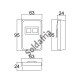 Caixa Patola CR-095 TC 22x62x95mm Caixa Patola CR-095 TC 22x62x95mm